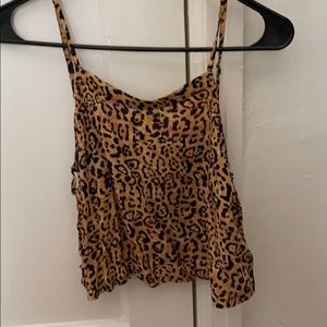 Animal print crop Silence + Noise